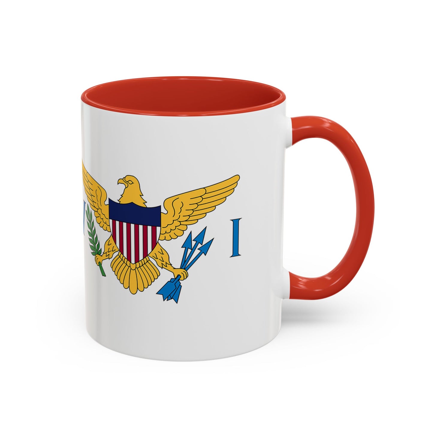Ceramic Mug Virgin Islands White C-Handle All I need is Butterbread & Bush Tea 11oz 15oz