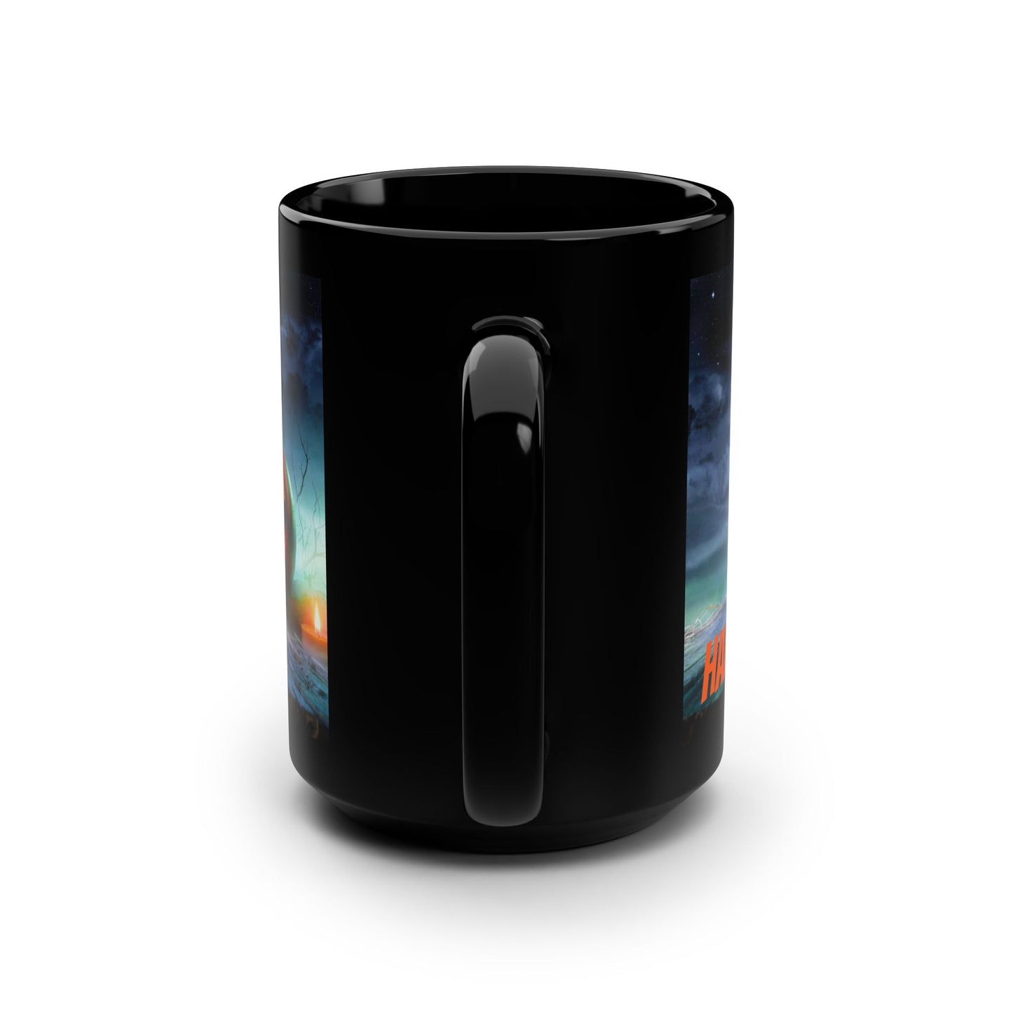 Happy Halloween Black Mug, 15oz