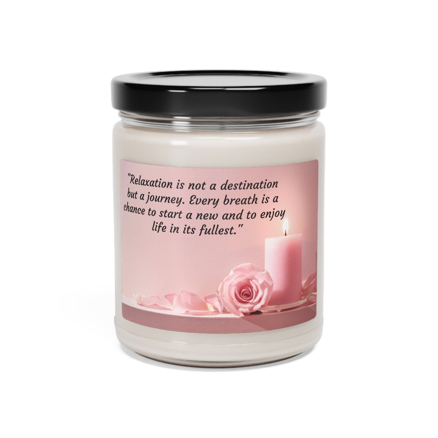 Relax and Enjoy the Journey Scented Soy Candle, 9oz