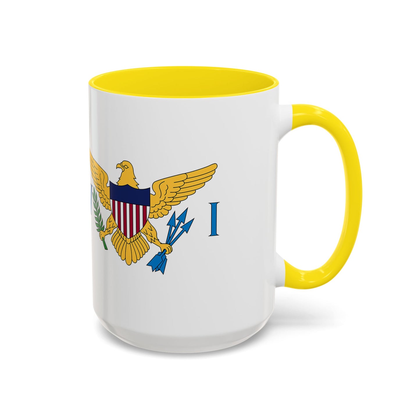 Ceramic Mug Virgin Islands White C-Handle All I need is Butterbread & Bush Tea 11oz 15oz