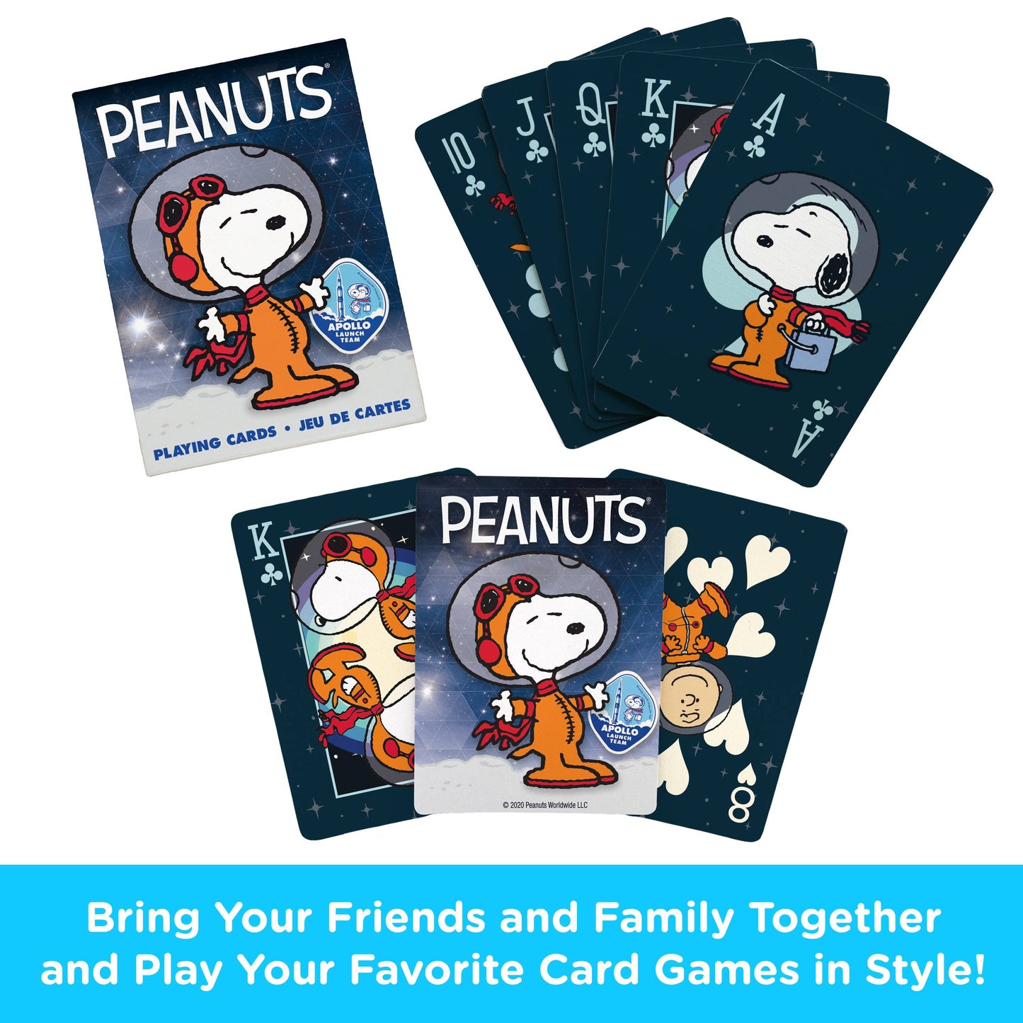 Peanuts Snoopy In Space Playing Cards