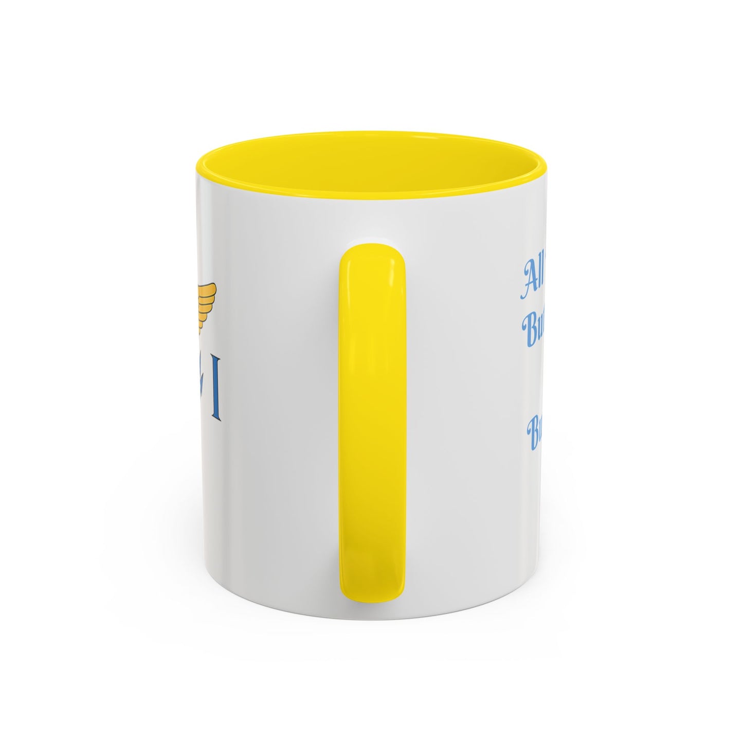 Ceramic Mug Virgin Islands White C-Handle All I need is Butterbread & Bush Tea 11oz 15oz
