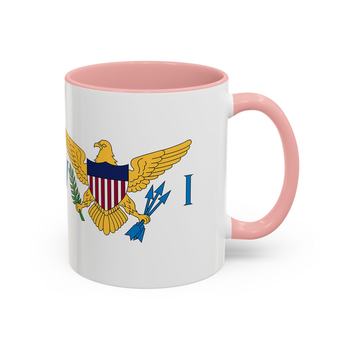 Ceramic Mug Virgin Islands White C-Handle All I need is Butterbread & Bush Tea 11oz 15oz
