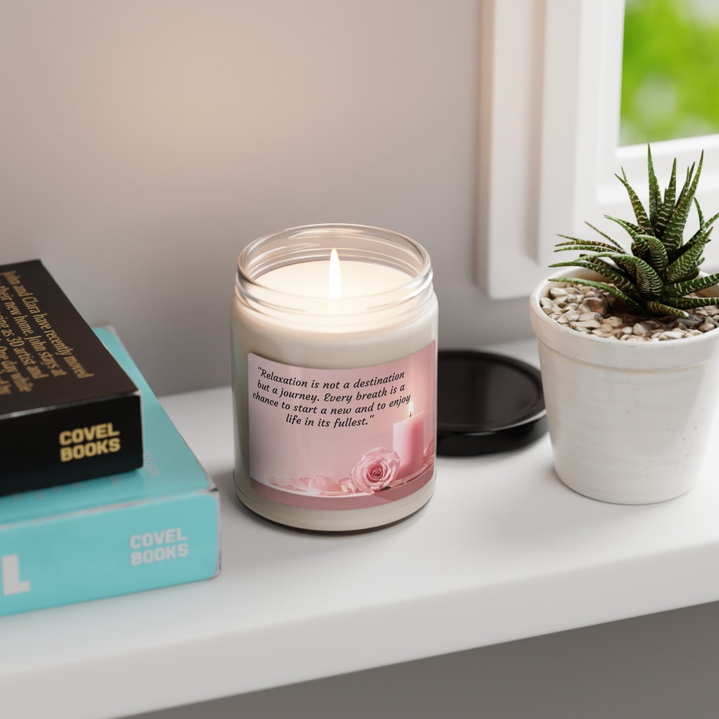 Relax and Enjoy the Journey Scented Soy Candle, 9oz