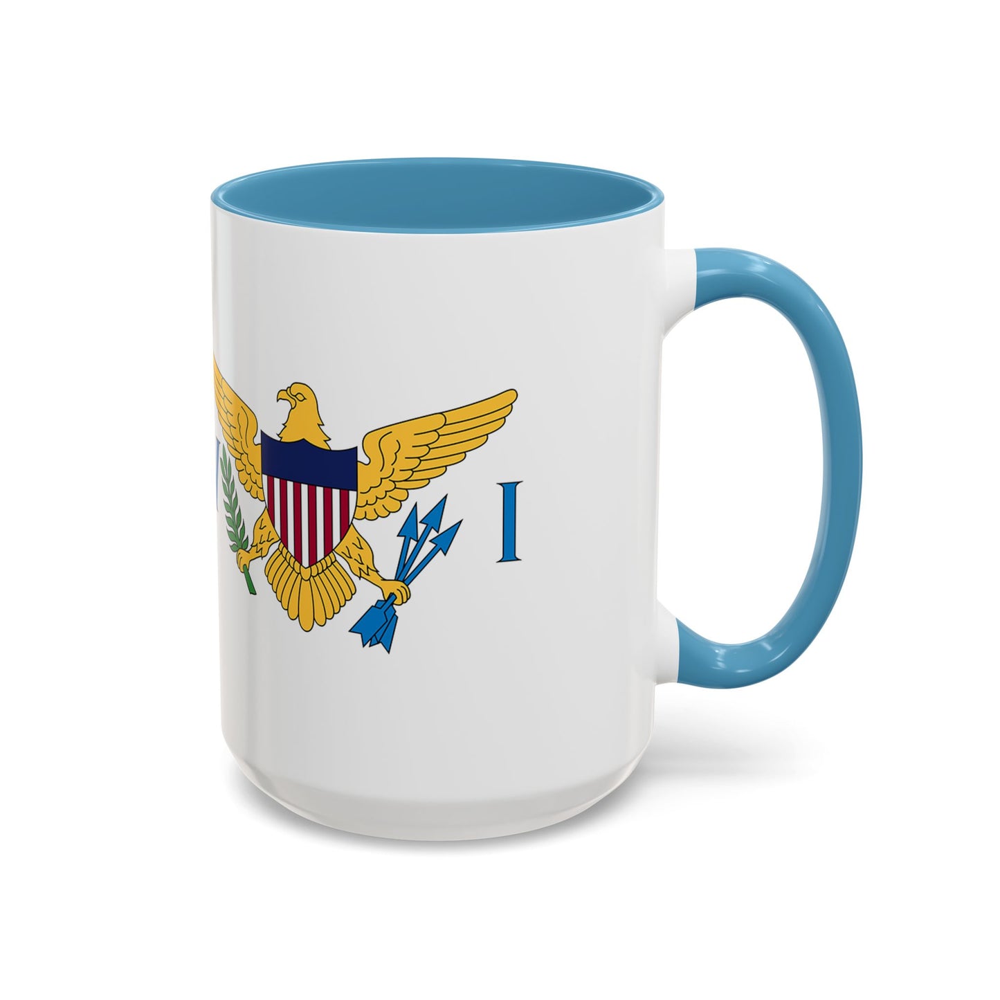 Ceramic Mug Virgin Islands White C-Handle All I need is Butterbread & Bush Tea 11oz 15oz