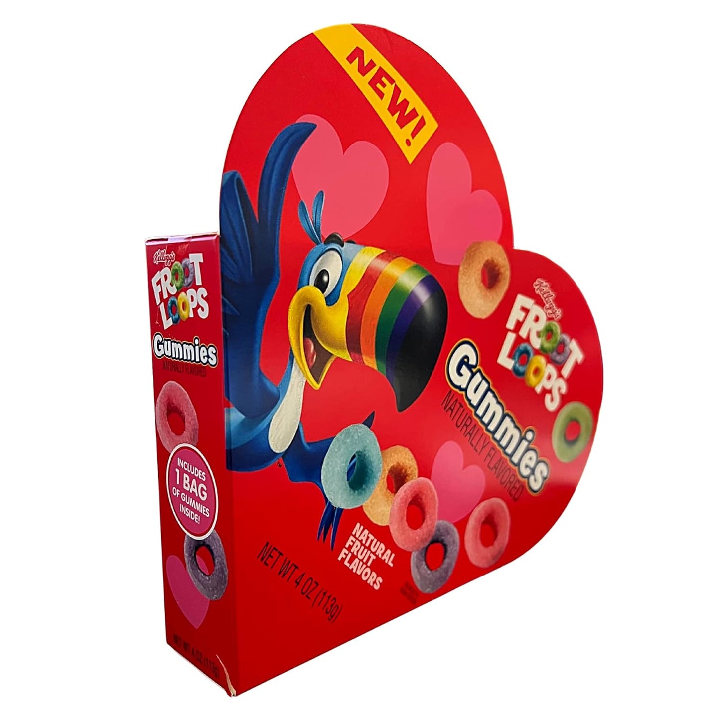 Froot Loops Gummies Valentine's Day Heart Shaped Box