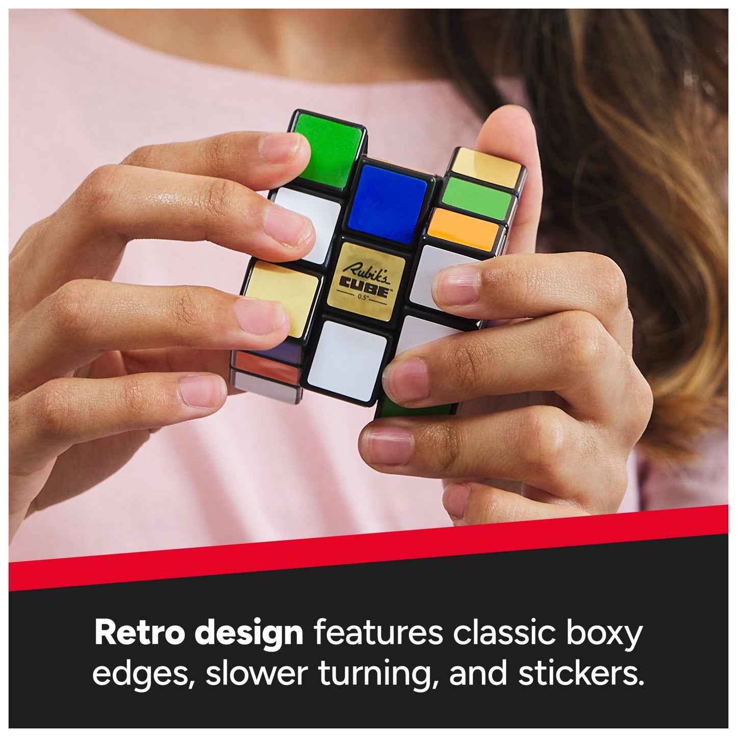 Rubik’s Cube Retro 50th Anniversary Edition – Classic 3x3 Puzzle in Collector’s Display Case
