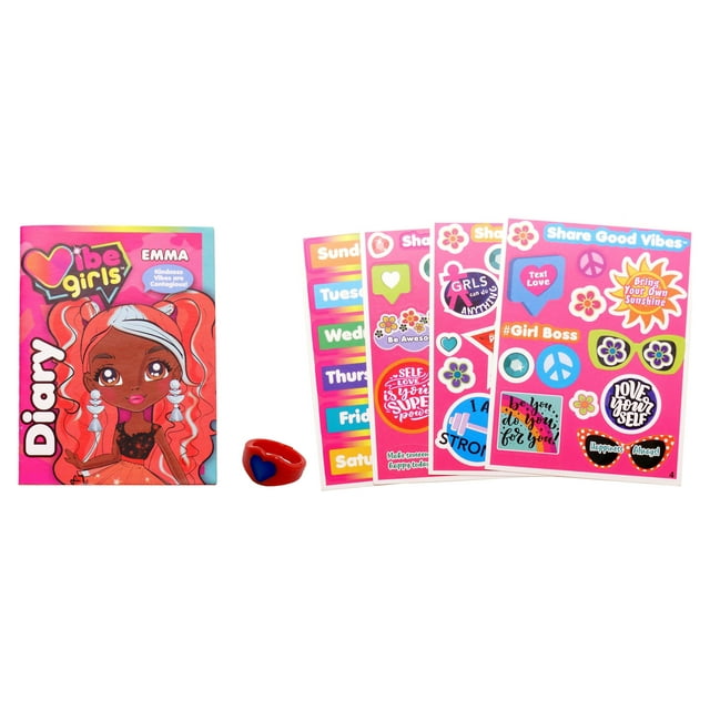 Vibe Girls Emma Kindness Vibe Including 50 Stickers Plus Vibe Diary