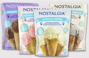 Ice Cream Maker Supply Bundle – 5-Piece Set with 8 lb Rock Salt & 4 Gourmet Ice Cream Mix Packets (Vanilla, Chocolate, Strawberry, Cookies & Cream)