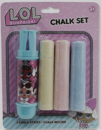 Enjoy Creating Art Outdoors with L.O.L Surprise! Jumbo Chalk with Holder Set!