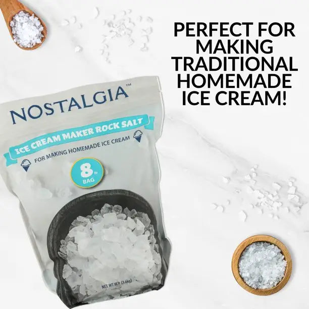 Nostalgia Ice Cream Starter Pack - Ice Cream Maker Rock Salt