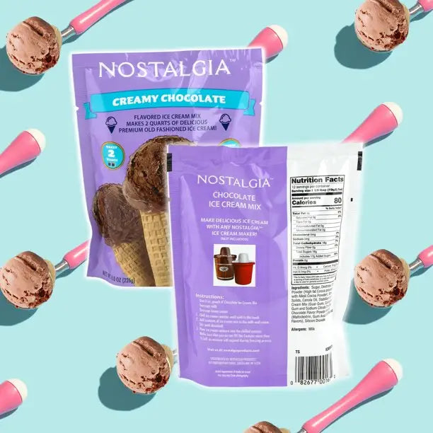 Nostalgia Ice Cream Starter Pack - Ice Cream Maker Rock Salt