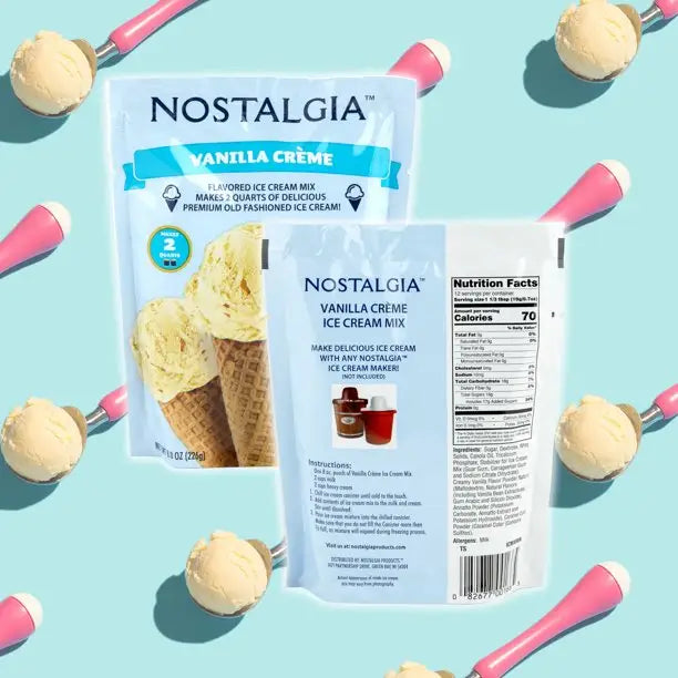 Nostalgia Ice Cream Starter Pack - Ice Cream Maker Rock Salt