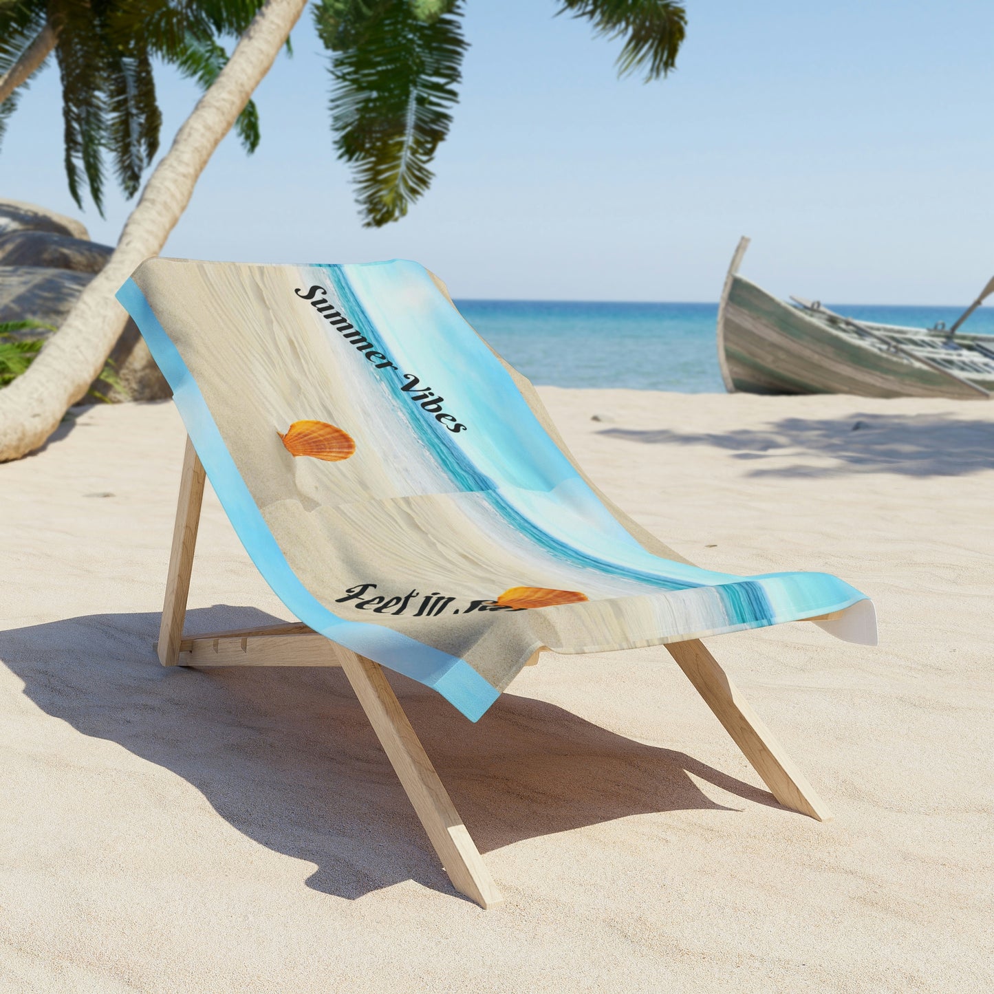 Summer Vibes 30"x60" Beach Towel