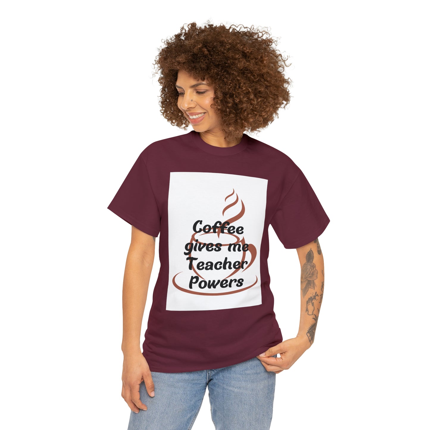 Coffee gives me Teacher Powers T-Shirt