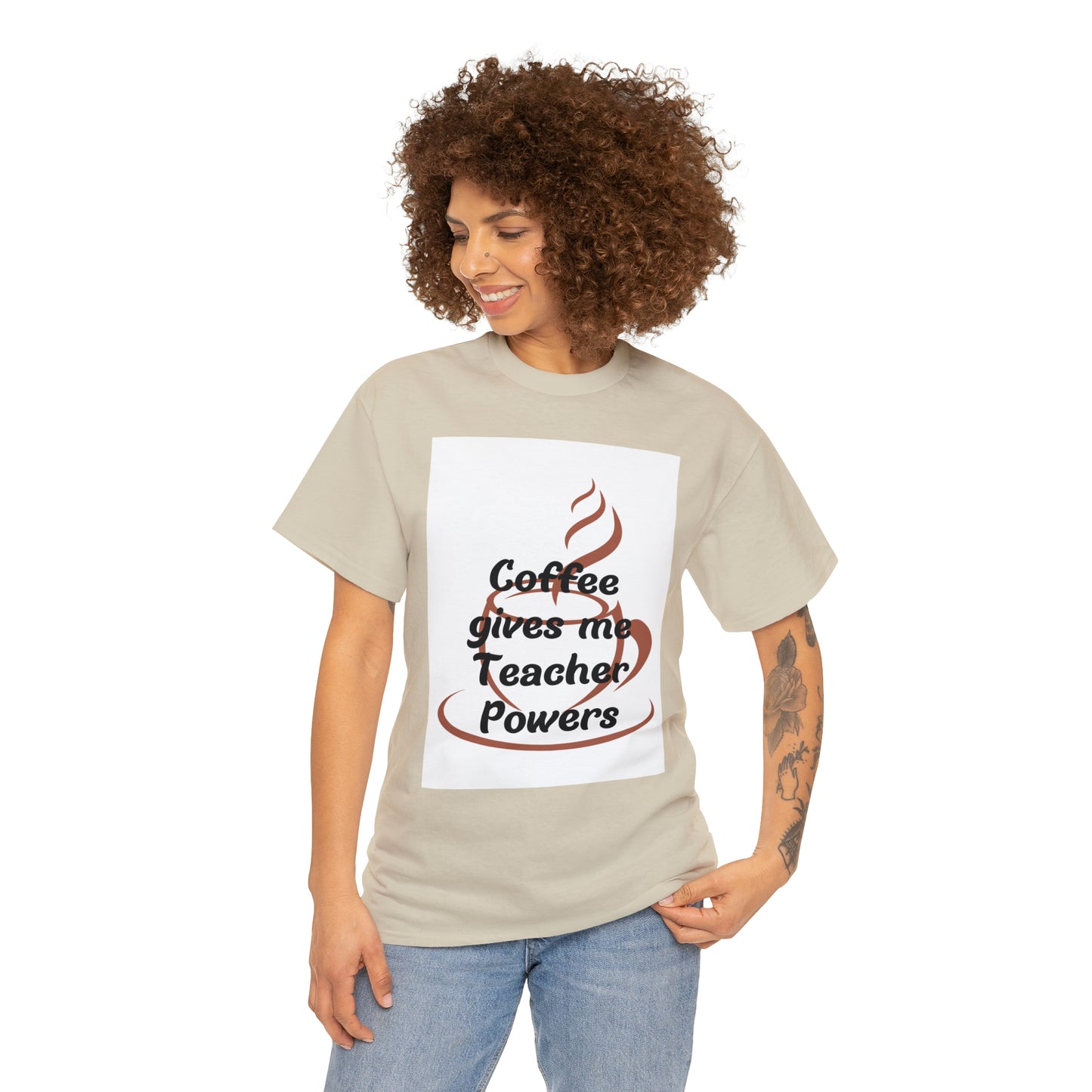 Coffee gives me Teacher Powers T-Shirt