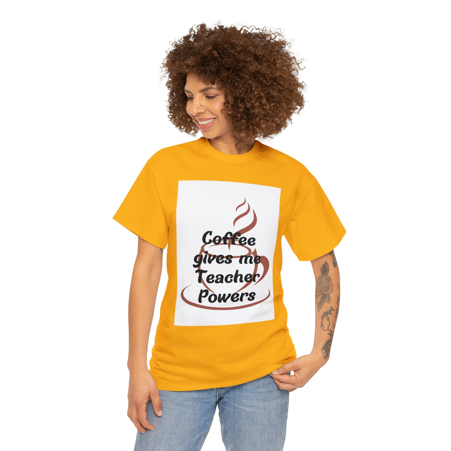 Coffee gives me Teacher Powers T-Shirt