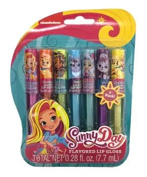 Nickelodeon Sunny Day Flavored Lip Gloss with Faux Hair Snap