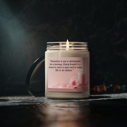 Relax and Enjoy the Journey Scented Soy Candle, 9oz