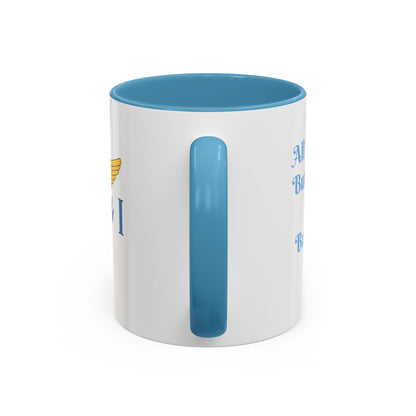 Ceramic Mug Virgin Islands White C-Handle All I need is Butterbread & Bush Tea 11oz 15oz