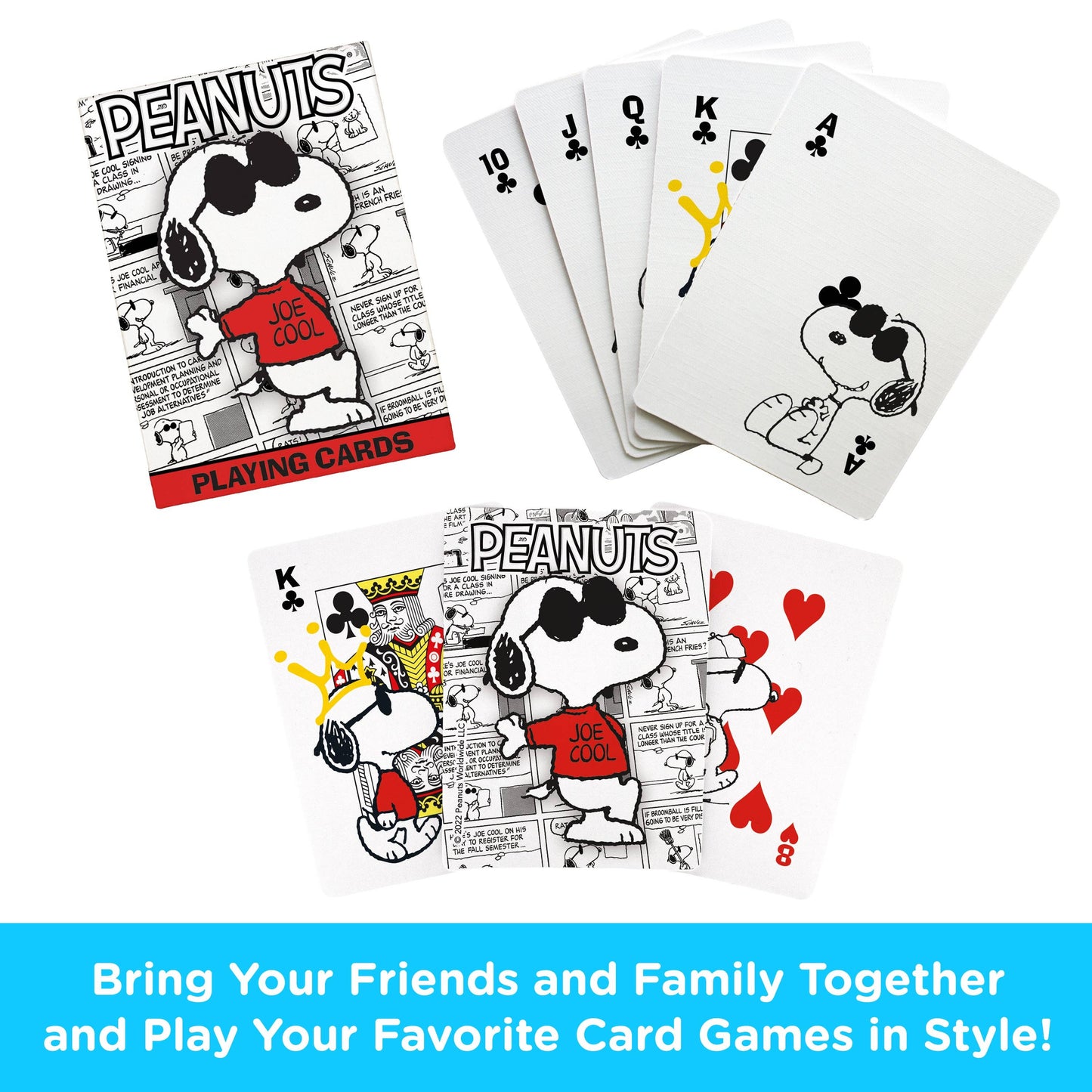 Peanuts Joe Cool Playing Cards – Snoopy Collectible Deck