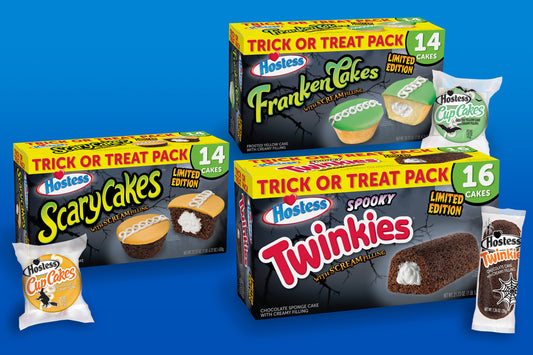 "Hostess Limited-Edition Halloween Snack Pack - FrankenCakes, ScaryCakes & Spooky Twinkies Family Packs"