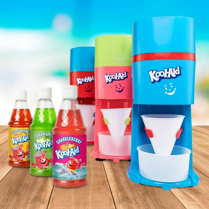 Kool-Aid Premium Snow Cone Syrup Kit: 16-Oz Bottles of Syrups with 20 Cups & Straws