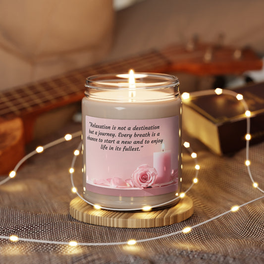 Relax and Enjoy the Journey Scented Soy Candle, 9oz