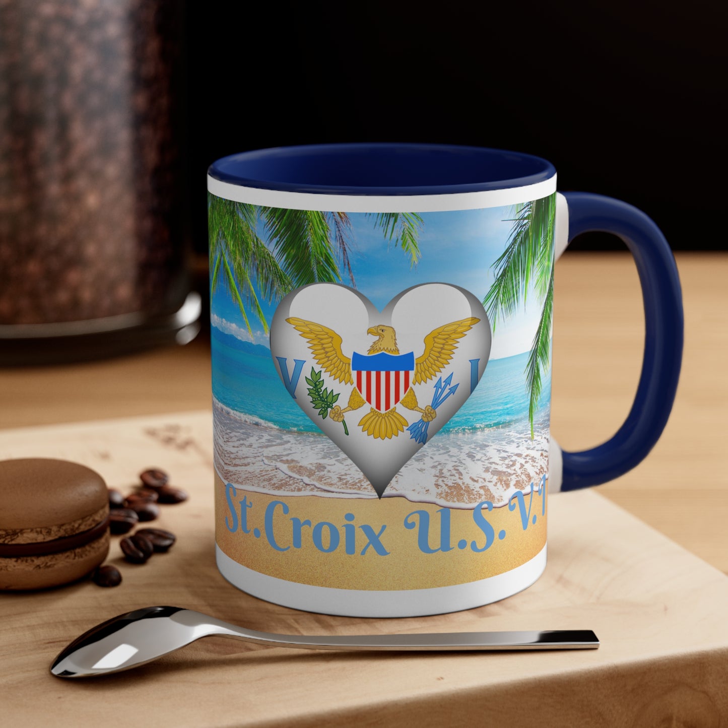 St.Croix USVI~  I Luv Pah I From Accent Coffee Mug, 11oz