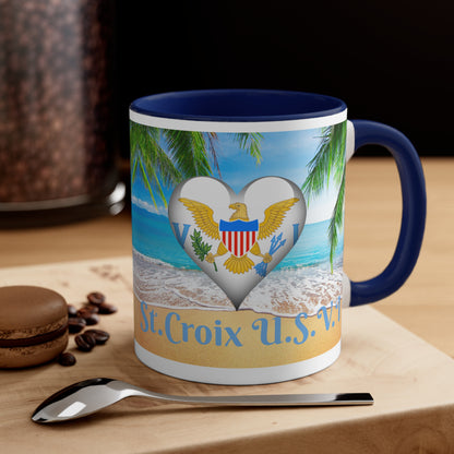 St.Croix USVI~  I Luv Pah I From Accent Coffee Mug, 11oz