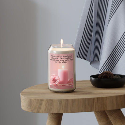 "Relax and Enjoy the Journey" Scented Candle, 13.75oz