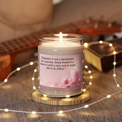 Relax and Enjoy the Journey Scented Soy Candle, 9oz