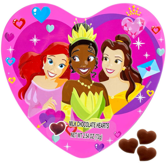 Disney Princesses Valentine's Chocolate Heart Tin