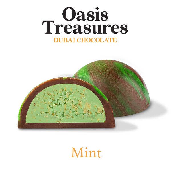 Dubai Chocolate Bites 24-Day Countdown Calendar by Oasis Treasures (240g) 7 Different Flavors!