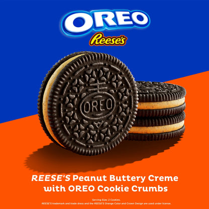 OREO REESE'S Peanut Buttery Creme Chocolate Sandwich Cookies, Limited Edition, 10.81 oz