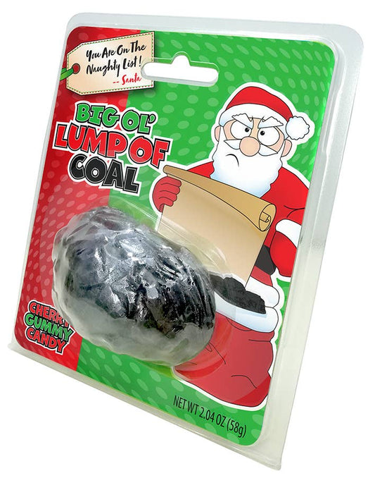 Holiday Christmas Big Ol Lump Of Coal Cherry Gummy Candy , 2.04 Ounce