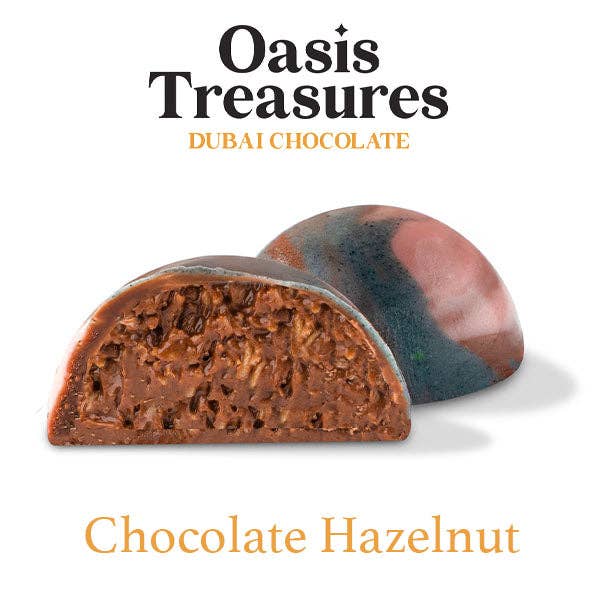 Dubai Chocolate Bites 24-Day Countdown Calendar by Oasis Treasures (240g) 7 Different Flavors!