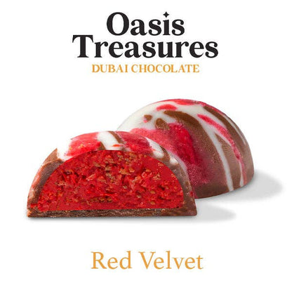 Dubai Chocolate Bites 24-Day Countdown Calendar by Oasis Treasures (240g) 7 Different Flavors!