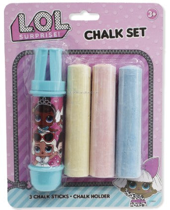 Enjoy Creating Art Outdoors with L.O.L Surprise! Jumbo Chalk with Holder Set!