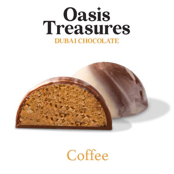 Dubai Chocolate Bites 24-Day Countdown Calendar by Oasis Treasures (240g) 7 Different Flavors!