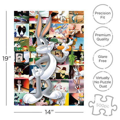 Looney Tunes Bugs Bunny 500-Piece Jigsaw Puzzle – Fun Cartoon Collectible