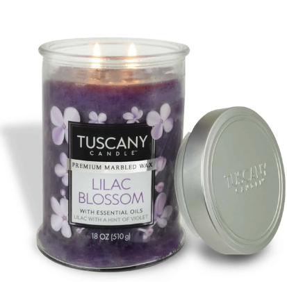 Tuscany Scented Candle(Limited Edition)- Lilac Blossom with Essential Oils 18oz