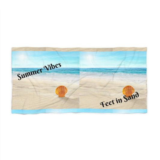 Summer Vibes 30"x60" Beach Towel