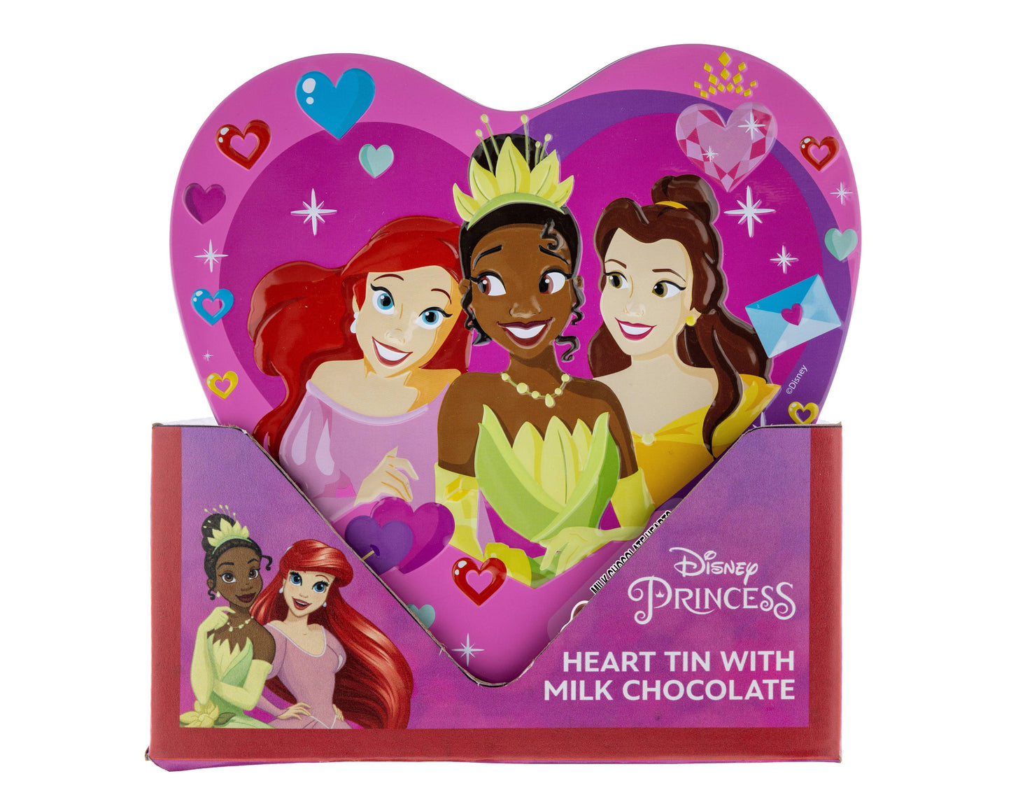 Disney Princesses Valentine's Chocolate Heart Tin