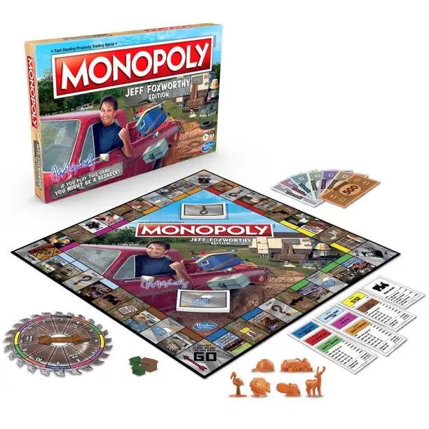 Monopoly: Jeff Foxworthy Edition Board Game for Kids Ages 8