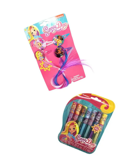 Nickelodeon Sunny Day Flavored Lip Gloss with Faux Hair Snap