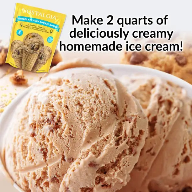 Nostalgia Ice Cream Starter Pack - Ice Cream Maker Rock Salt