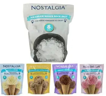 Nostalgia Ice Cream Starter Pack - Ice Cream Maker Rock Salt