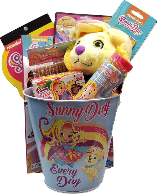 Sunny Day Theme Tin Bucket Gift Set with Sunny Day Doddle Plush